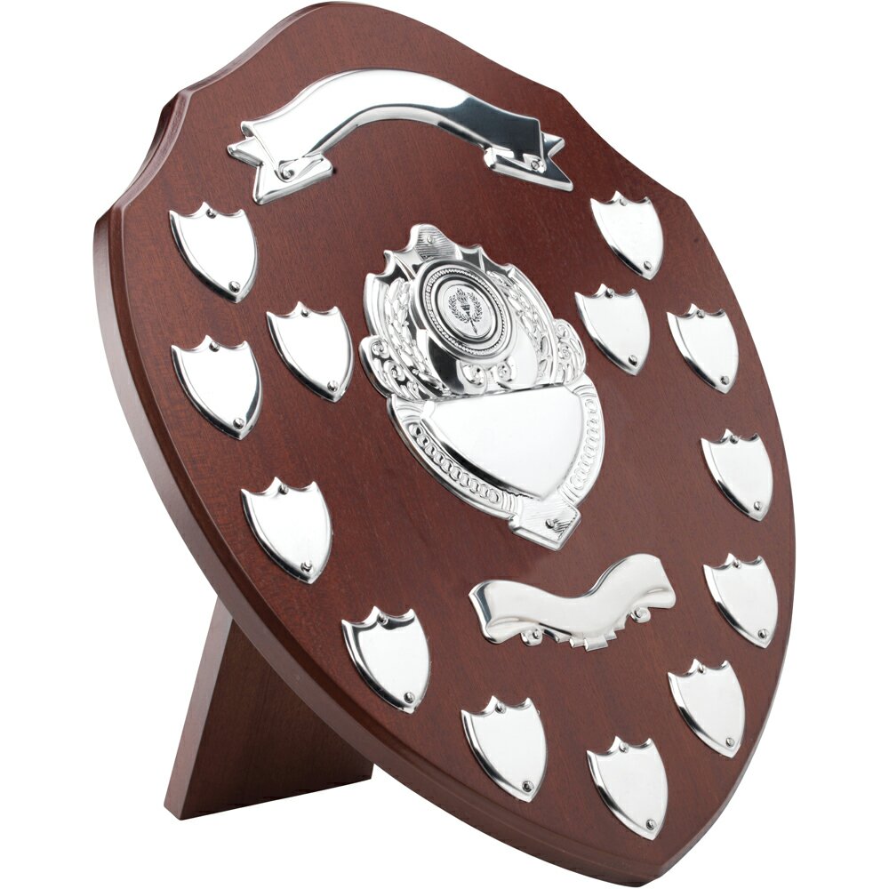 Wooden Shields With Chrome Decoration 356mm