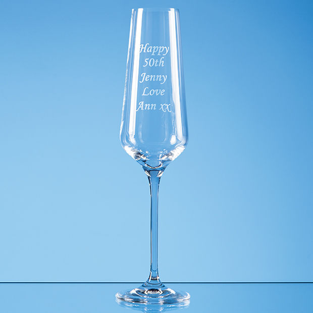 Single Crystal Champagne Flutes