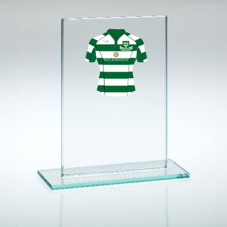Customised Team Shirt Glass Award