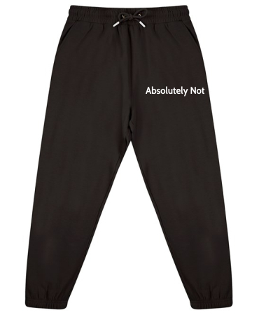 1A. Absolutely Not Unisex Sustainable Cuffed Joggers