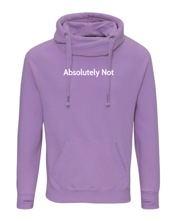 1A. Absolutely Not Unisex Gym Hoodie