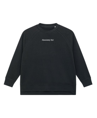 Ladies Oversized Split Side Sweatshirt by Absolutely Not