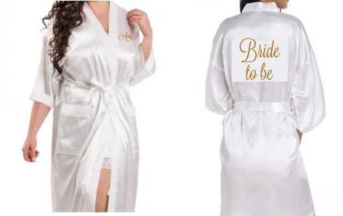 Personalised Satin Adult Robes