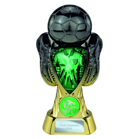 A2. Tournament Football Trophy Carbon Black & Gold