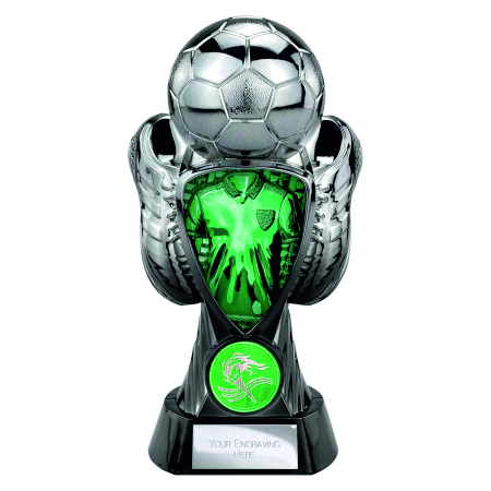 A3. Tournament Football Trophy Gunmetal & Black