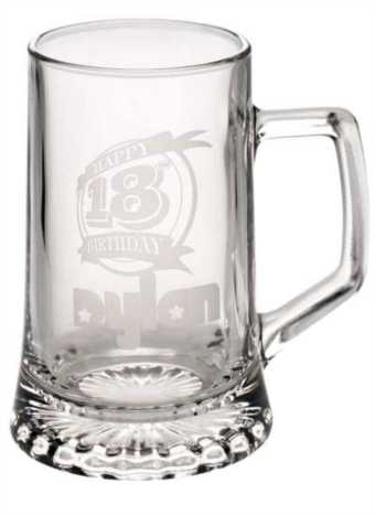 Glass Pint Tankard