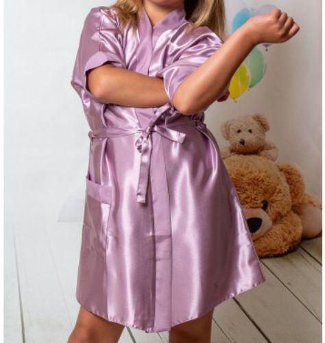 Personalised Satin Kids Robes