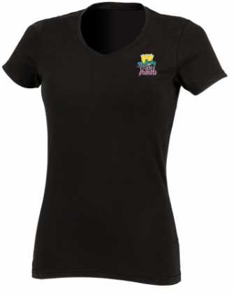 Ladies V Neck Shirt by  STAY LUCKY STAY HUMBLE