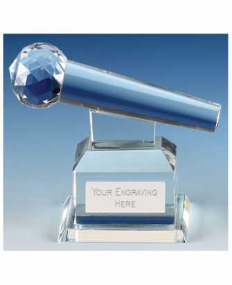 Microphone Crystal Trophy
