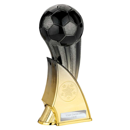 Football Firestorm Trophy Carbon Black & Gold