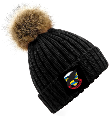 Ravens 1875 Fur Bobble Hat