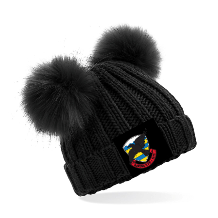 Ravens 1875 Double Fur Bobble Hat