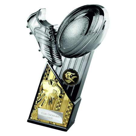  Marauders Rugby Trophy Gunmetal & Gold