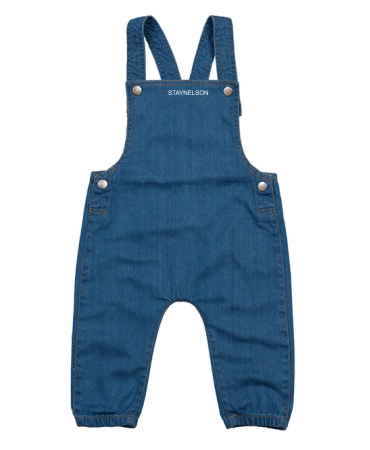 Kids Denim Dungarees by Stay Nelson