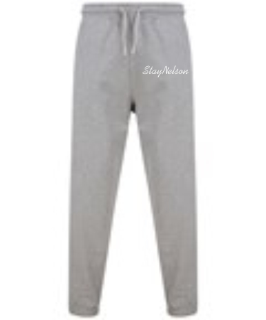 1A. Stay Nelson Script Unisex Sustainable Cuffed Joggers