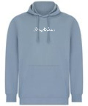 1A. Stay Nelson Script Unisex Sustainable Hoodie
