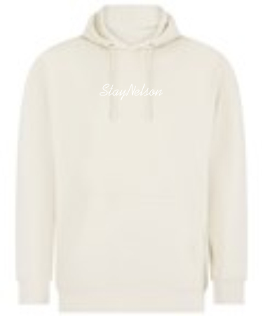 1A. Stay Nelson Script Unisex Sustainable Hoodie