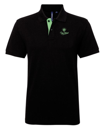 Tee Shot Inside Button Contrast Polo