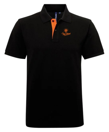 Tee Shot Inside Button Contrast Polo