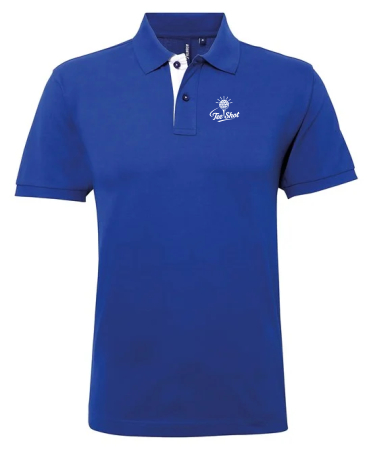 Tee Shot Inside Button Contrast Polo