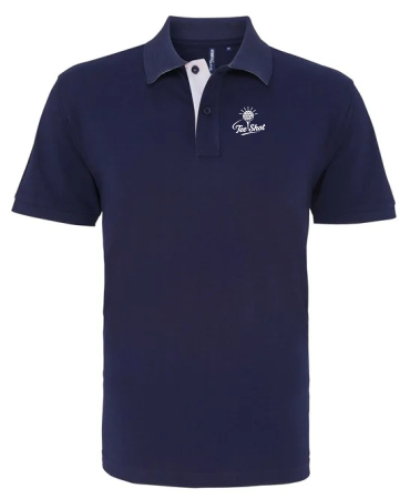 Tee Shot Inside Button Contrast Polo