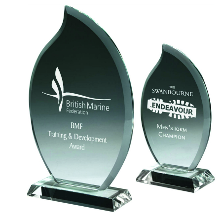 Teardrop Glass Trophy