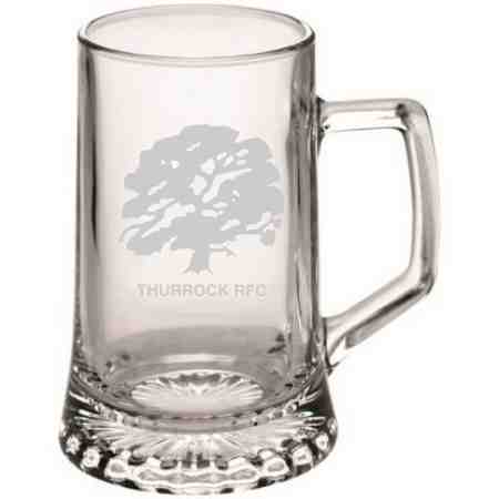 Thurrock RFC Glass Pint Tankard
