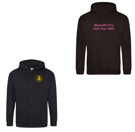 Westcliff RFC U11 Kent Tour Kids Zip Hoodie