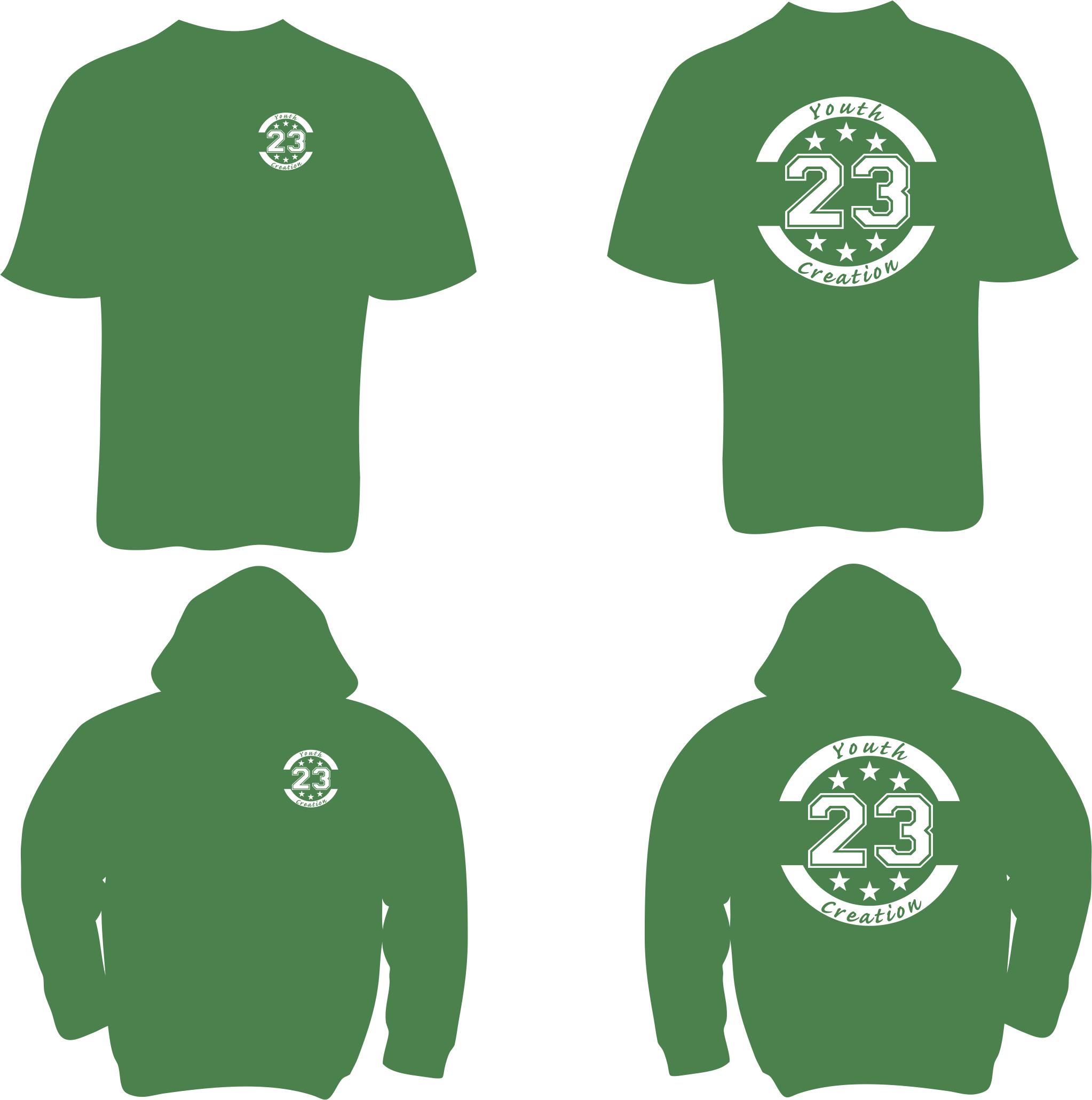 03 Team Competition Kids Youth Creation T Shirt/Hoodie Combo  