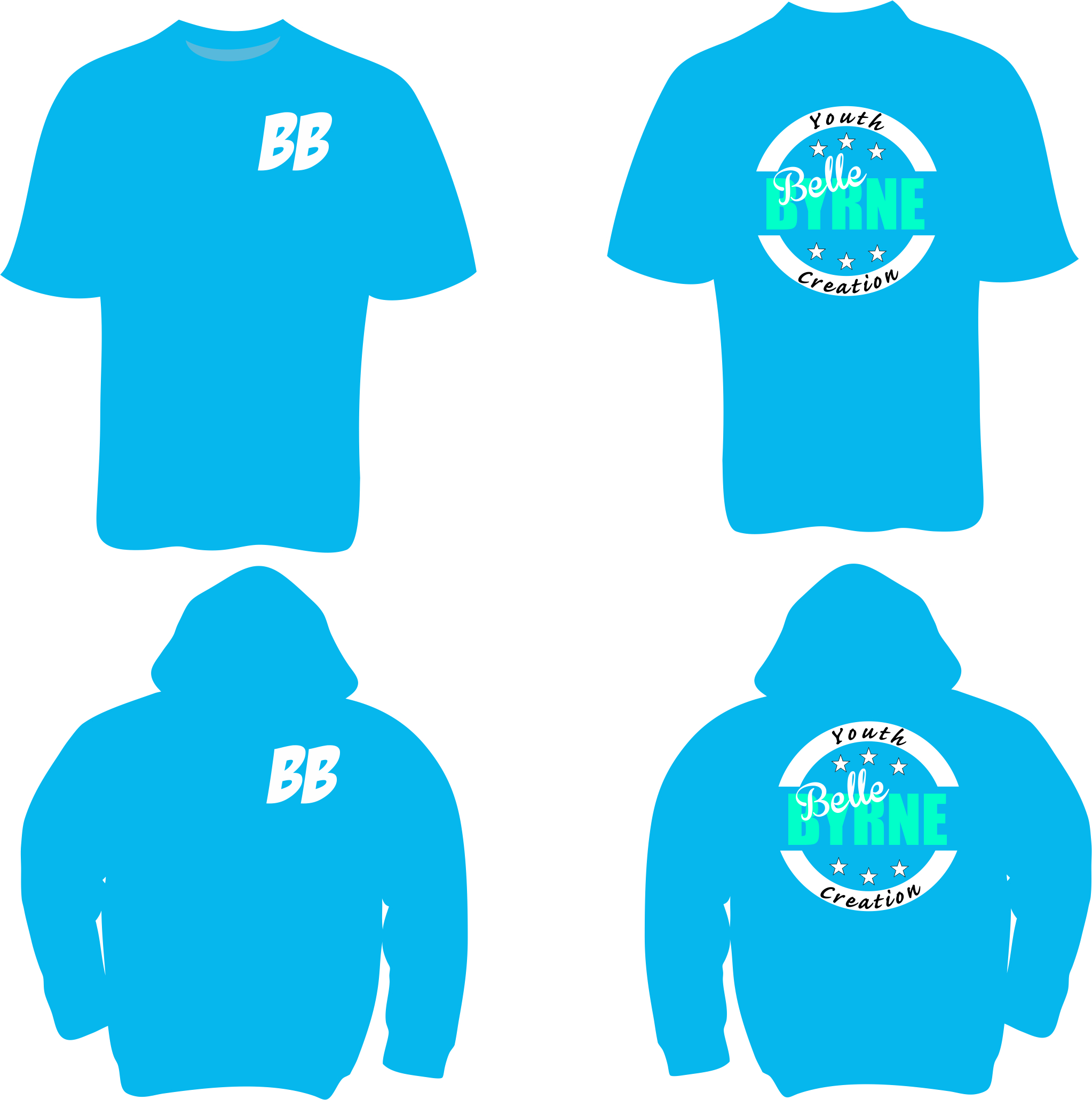 03 Team Competition Kids Youth Creation T Shirt/Hoodie Combo  