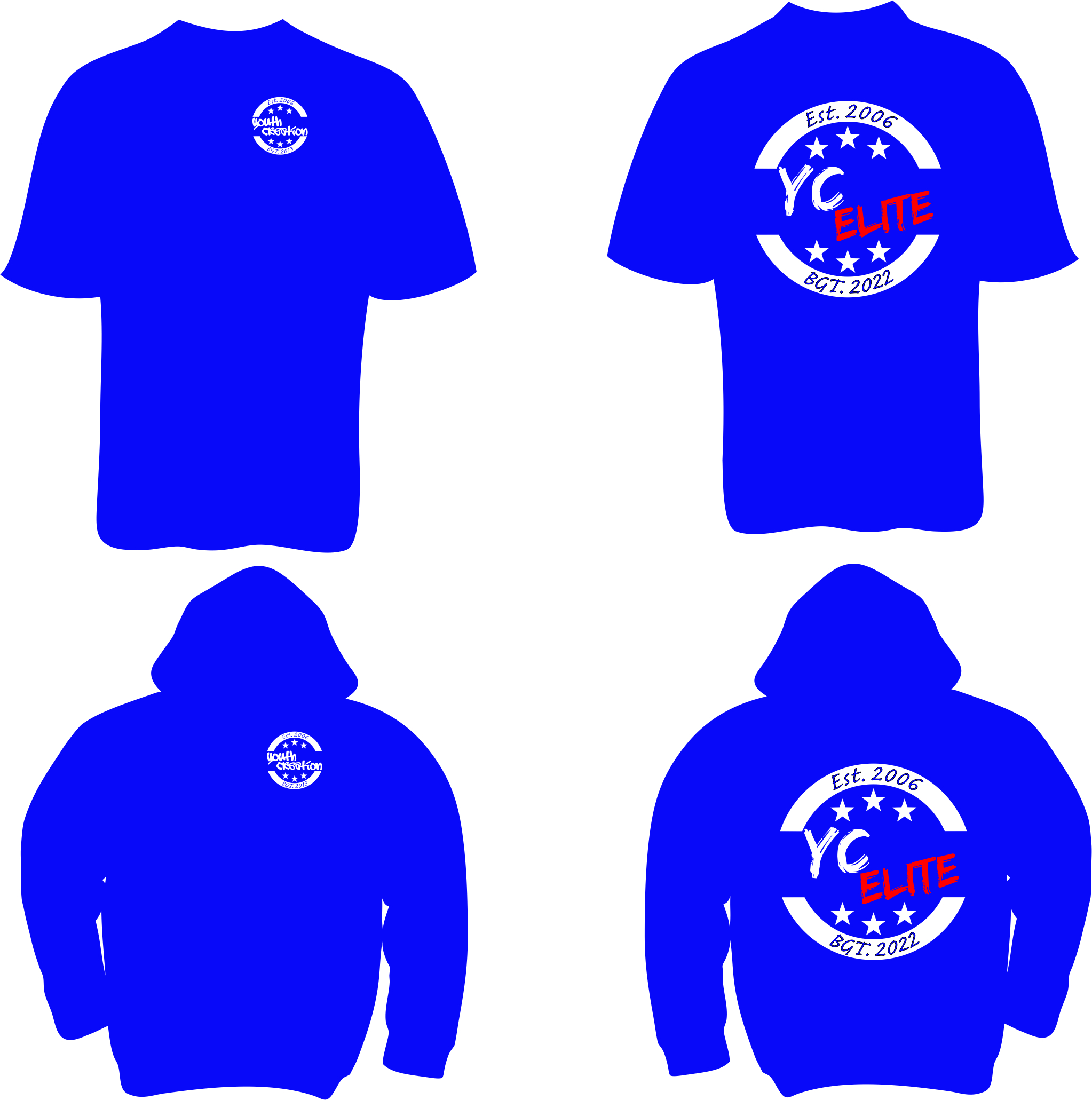 03 Team Competition Kids Youth Creation T Shirt/Hoodie Combo  