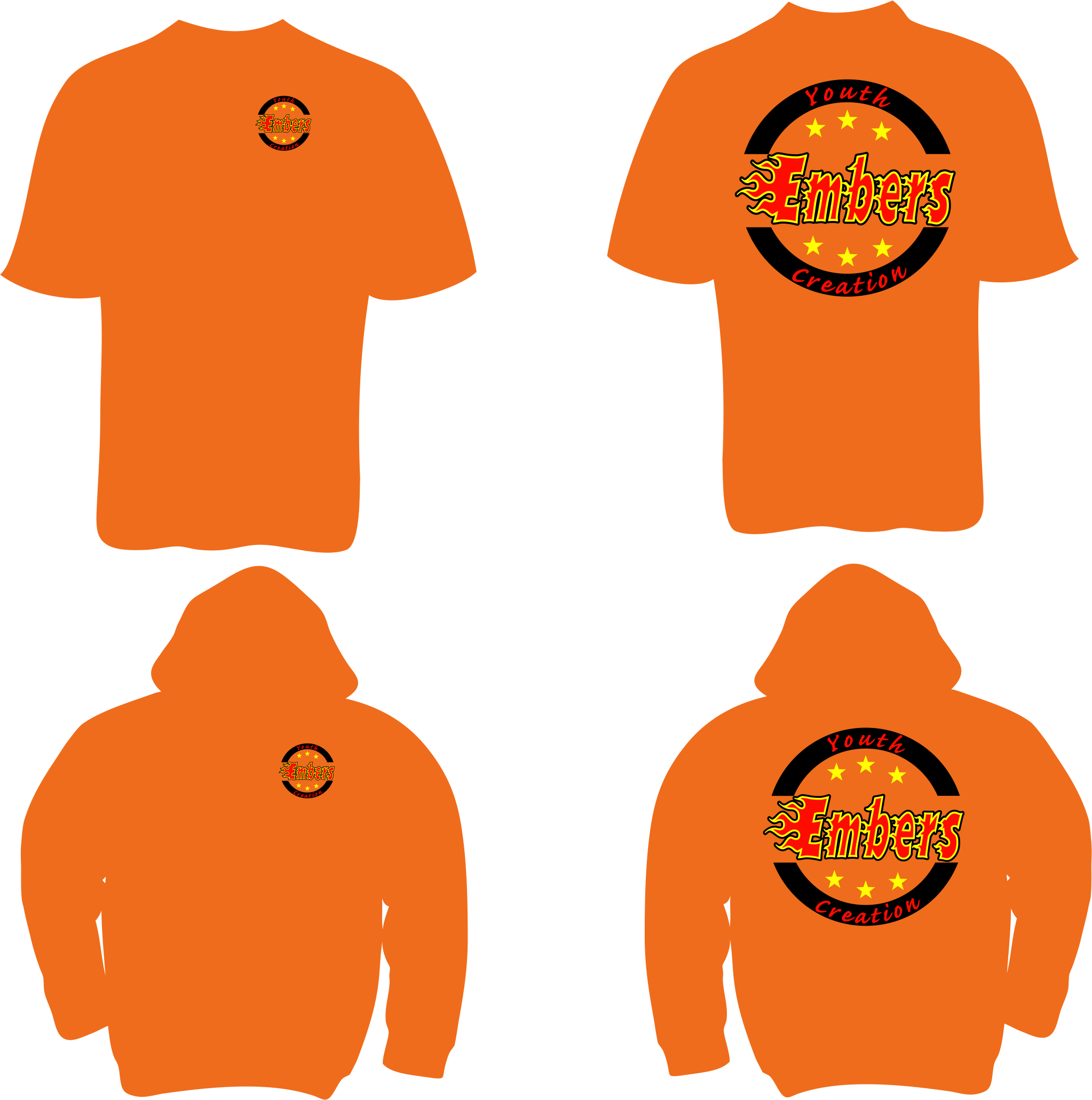 03 Team Competition Kids Youth Creation T Shirt/Hoodie Combo  